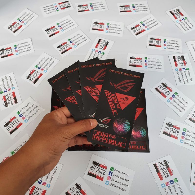 Asus ROG Phone 3 Stiker - Sticker Rog Phone 3 III original bawaan