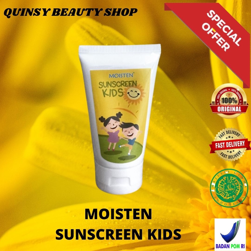 moisten sunscreen kids 35 gr - Sunscreen Anak-Anak