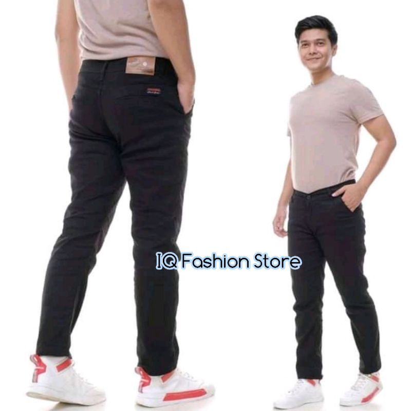 Celana Panjang Pria / Celana Chino Panjang Pria / Celana Slim Fit / Celana Kerja Pria Dewasa Warna Hitam Cream Abu Mocca Size 27-38