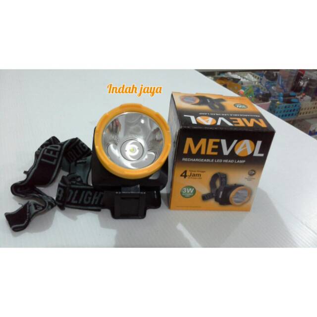 SENTER KEPALA MEVAL 3watt  Head Lamp High Quality