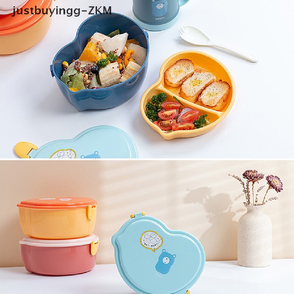 Kotak Makan Siang Bento 2 Lapis Motif Kartun Untuk Anak-Anak