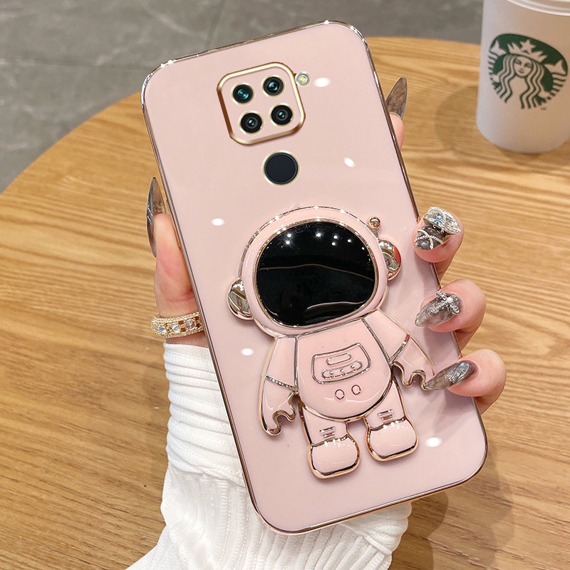 Casing Ponsel Untuk Xiaomi Redmi Note9 4G 9S Note 9 Pro Max Warna Permen Astronot Stand Deluxe Kamera Case