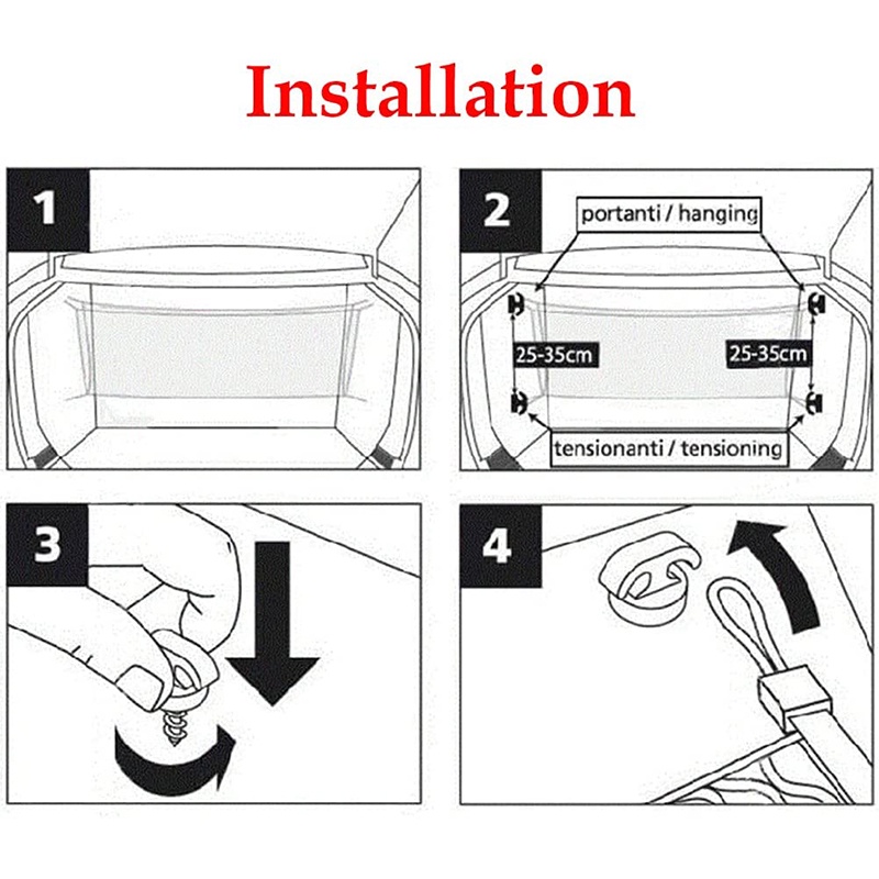 Hot Sale/[Unggulan] 1pc Bagasi Mobil Tie Down Hook Ring Loop Hanging Cargo Storage Organizer Dengan Sekrup/Otomotif Universal Net Load Memperbaiki Aksesoris