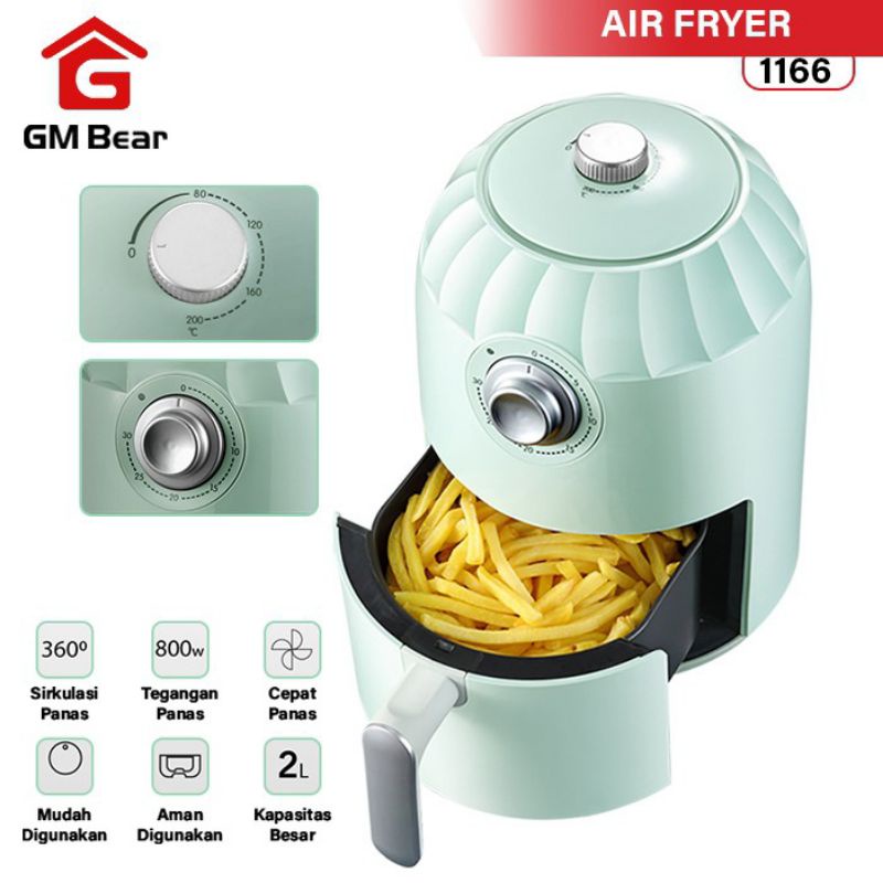 Air Fryer Penggorengan Elektrik GM Bear 1166