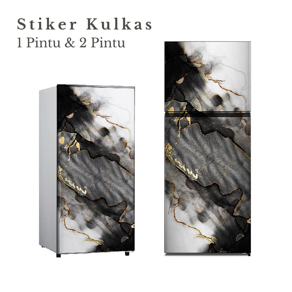 Stiker Kulkas 1 Pintu dan 2 Pintu Motif Marmer Kode MR-26 - FX