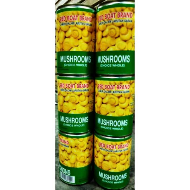 Mushroom RED BOAT BRAND 425 GR II Jamur Kaleng II 1 karton isi 12 pcs