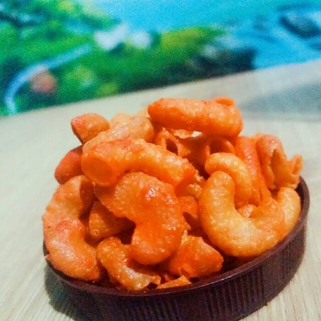 

Makaroni pedas balado 75 gr / Cemilan / Snack