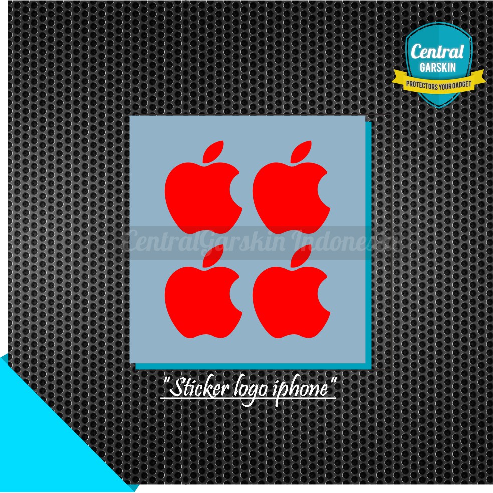 

Stiker logo iphone murah merah