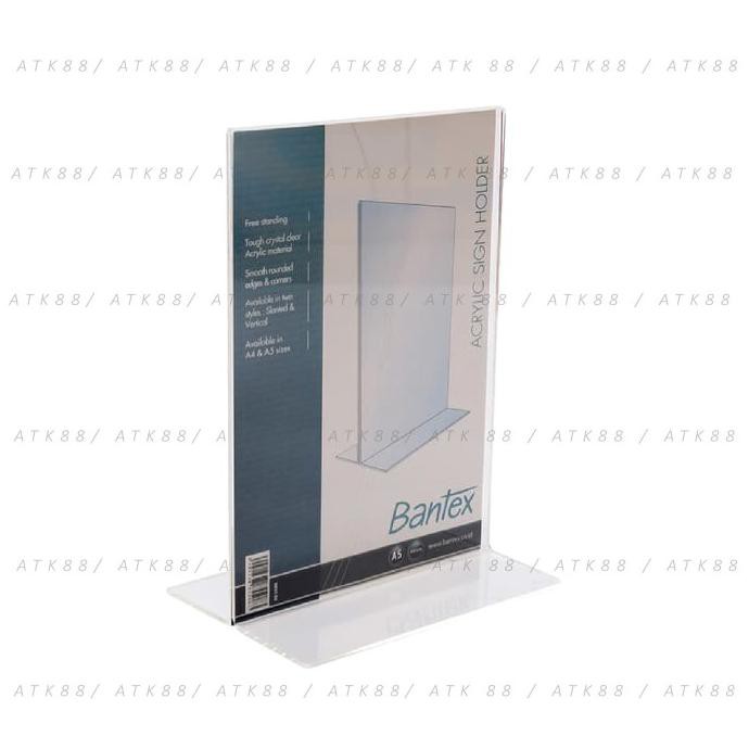 

Best Seller] Bantex Stand Up Sign Holder A5 Transparent #8855