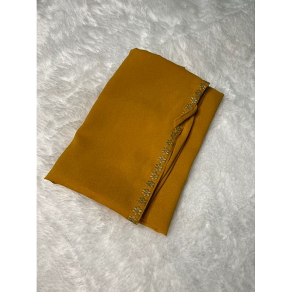 BERGO MARYAM RENDA MELATI DIAMOND / HIJAB BERGO MELATI NON PET PART 2-Melati kunyit