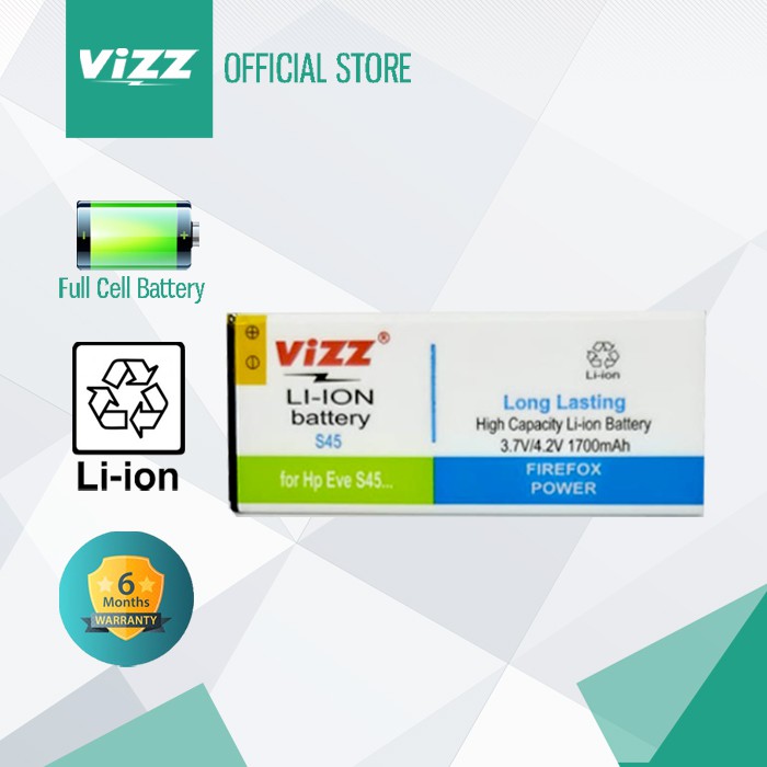 DISKON VIZZ BATERAI EVERCOSS S45 ORIGINAL