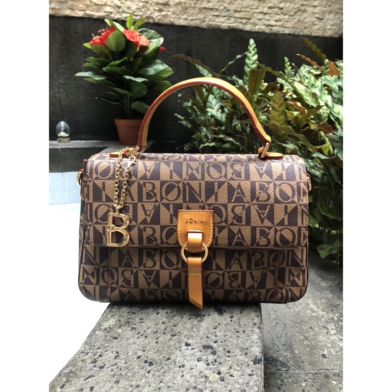 SALE TAS PRELOVED BONIA MONOGRAM ORIGINAL 100%
