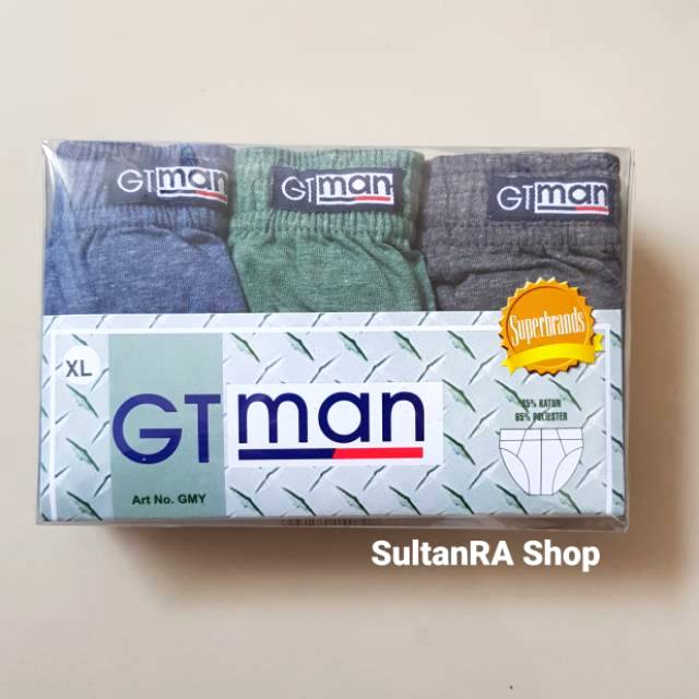 Celana Dalam Pria GT Man isi 3 Celana Dalam Segi Tiga Pria GMY | GMX | GMN | CHAMPIRO CD