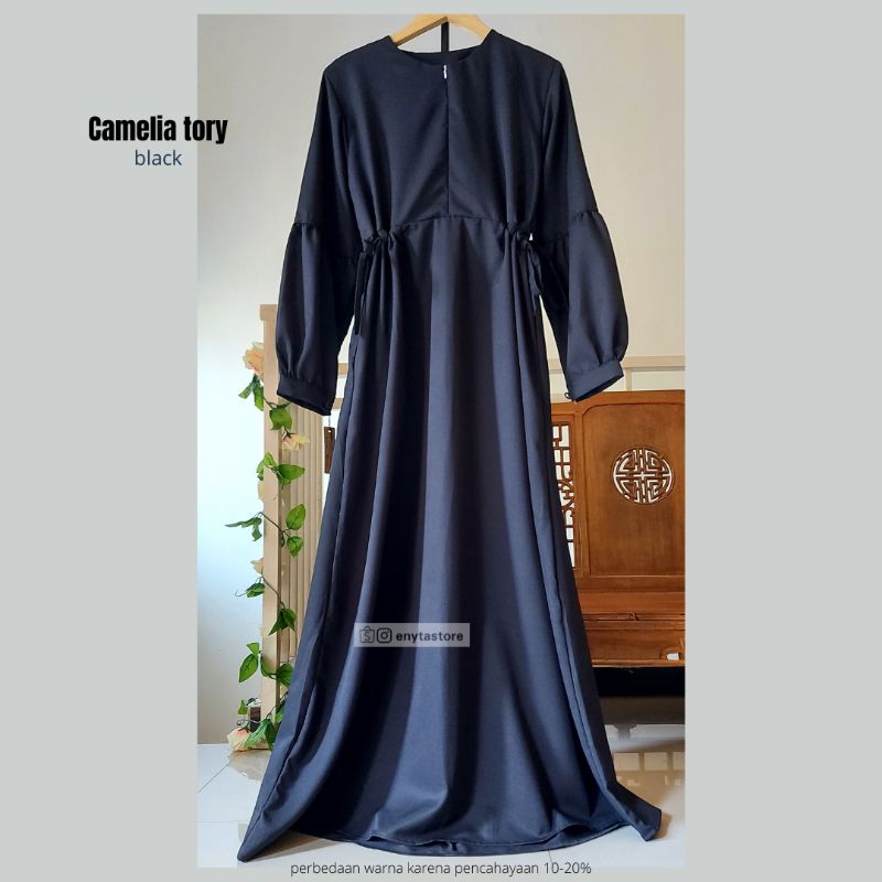 Gamis fenomenal new GLENNA Tory Burch (Camelia tory) | busui friendly | 1 kg muat 3 baju