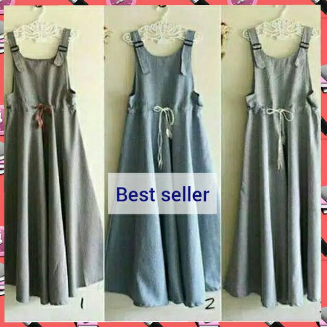Hanna overall - rompi baju panjang - overall wanita murah