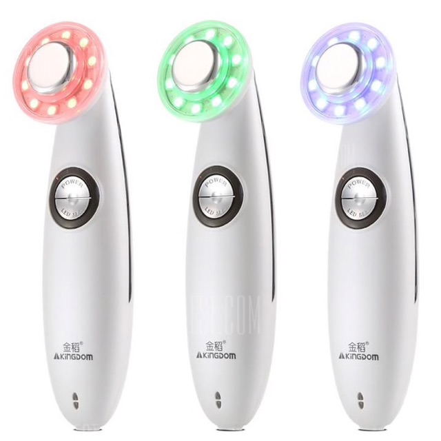 Alat Setrika WAJAH / KD - 633 Ultrasonic RGB Massager Microcurrent Facial Skincare Beauty Instrument