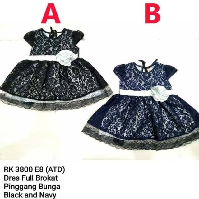 MB Dress Gaun bayi Roses brokat  Baju bayi perempuan Fashion Anak Fashion bayi Gaun anak perempuan