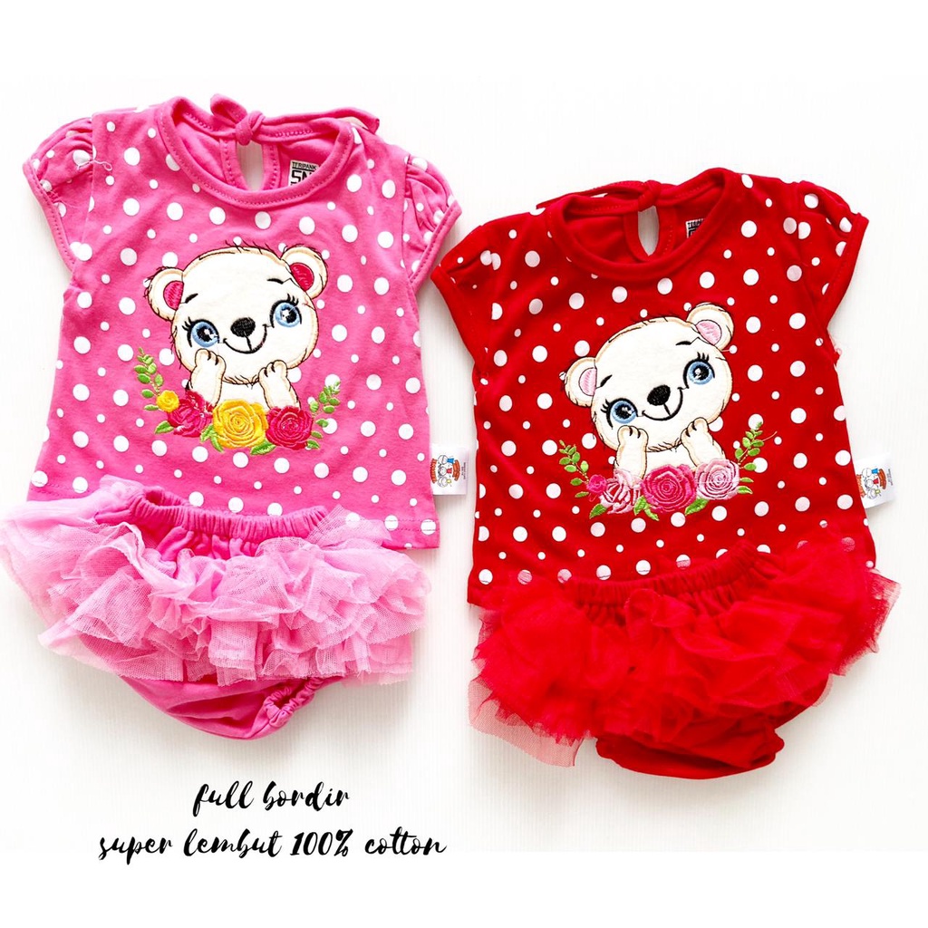 LOVE ME TUTU Baju Setelan Celana Tutu Pergi Lucu Fashion Anak Bayi Perempuan Cewek Terlaris Lucu