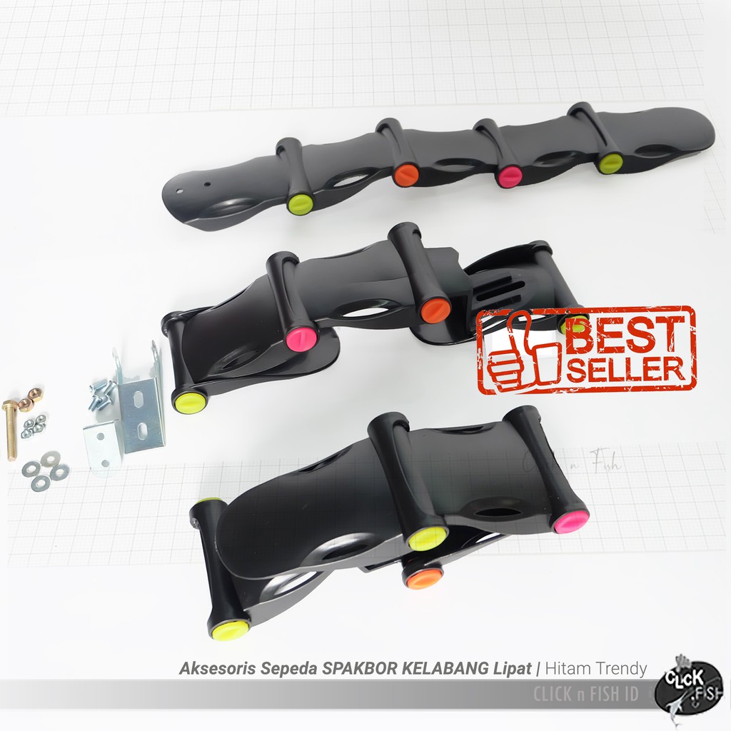 Aksesoris Sepeda SPAKBOR KELABANG Lipat | Hitam Trendy