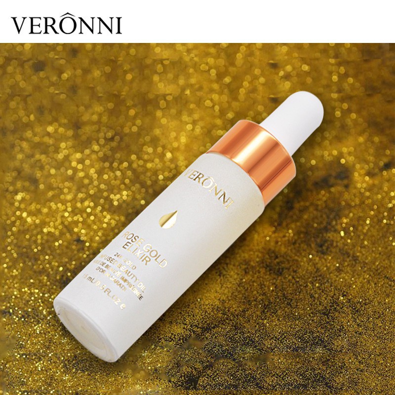 Gratis Ongkir  VERONNI Serum Foil 24K Rose Gold Terlaris