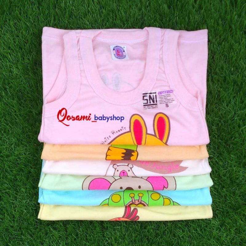 L - MOM 3 pcs Kaos Buntung Bayi Motif Uk S, M, L, XL, SNI