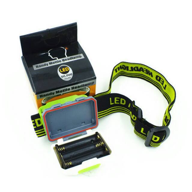 Senter Kepala Headlamp LED Multifunction Outdoor 3W - GD63 - Black