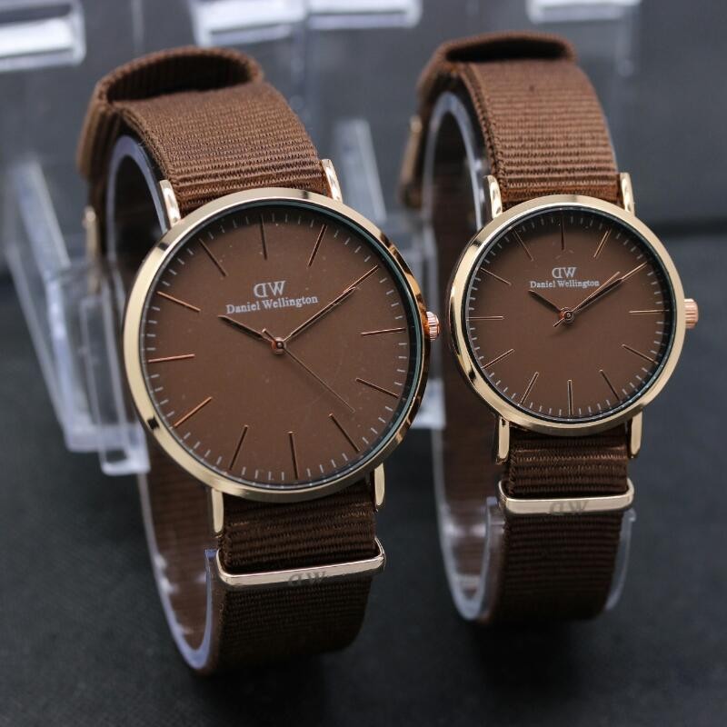 PA JAM TANGAN COUPLE PASANGAN CANVAS KANVAS IMPORT PREMIUM FASHION PRIA WANITA MURAH DD024