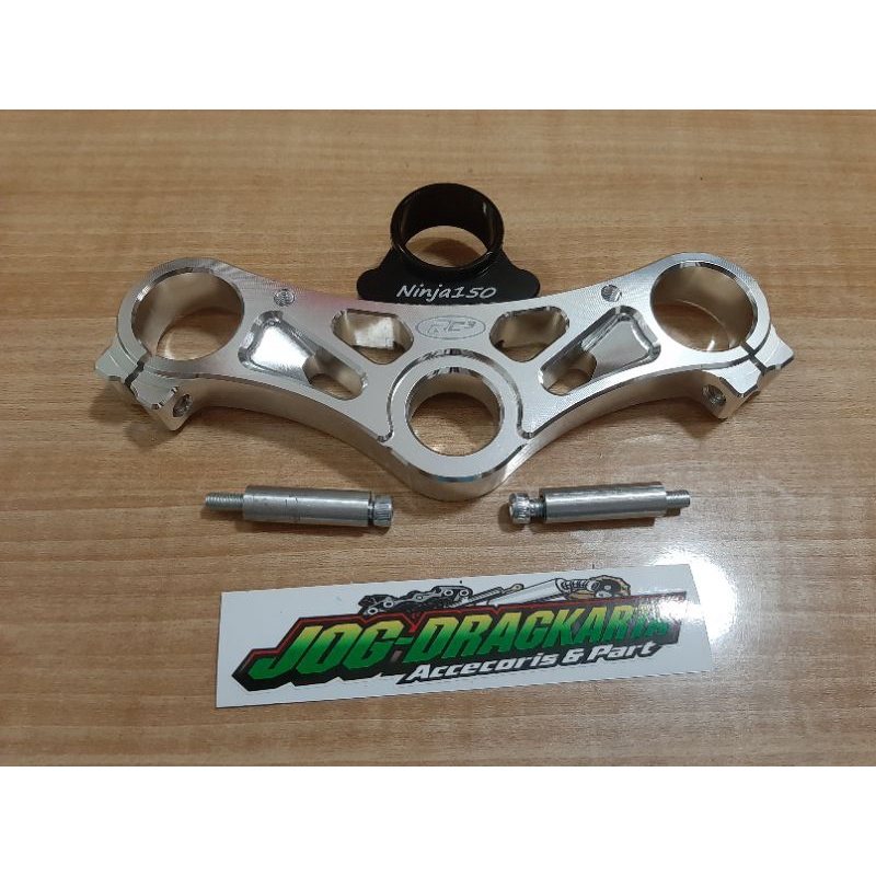 SEGITIGA ATAS TRIPLE CLAMP KAWASAKI NINJA RR NEW RR OLD ZX150 CBU RC3 RACING CNC ORIGINAL RC3