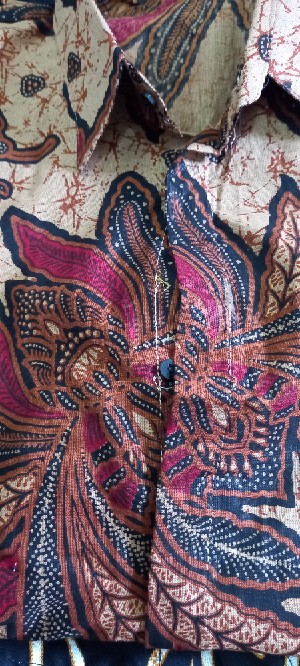 Bswart Batik Hrb026 Kenongo Hem Pendek Padi Pekalongan M L Xl Batik Pria Murah Modern Grosir Eceran