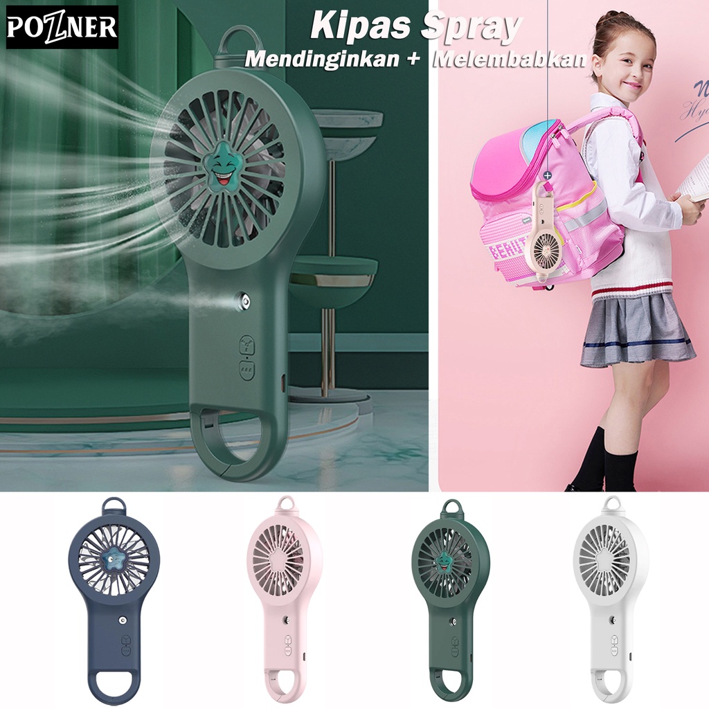 Kipas Angin Mini Cas Humidifier Nano Spray