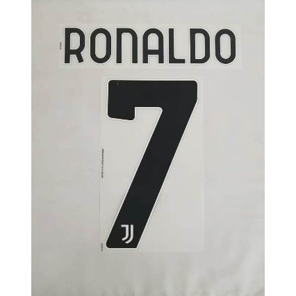 Juventus 2020-21 Home/3rd. RONALDO. Original NAMESET for Jersey