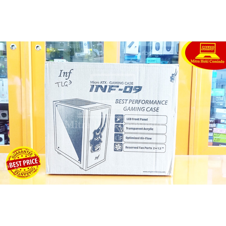 Casing Gaming Pc / Komputer Rgb Infinity inf 09 inf09 + PSU 250W