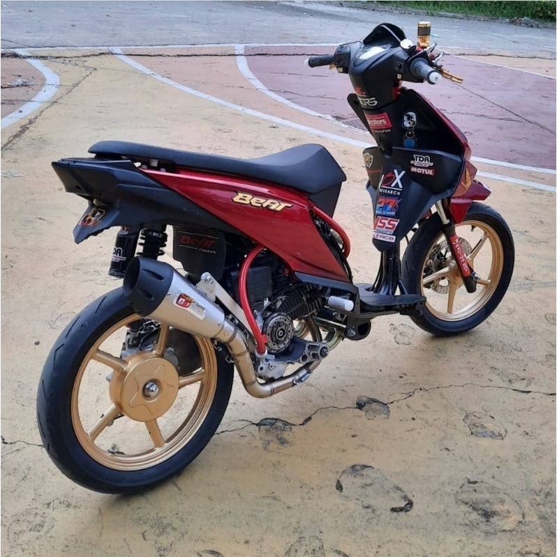 KNALPOT MOTOR BEAT SCOOPY VARIO 110 MERK CLD RACING TYPE C7 ORIGINAL 100%