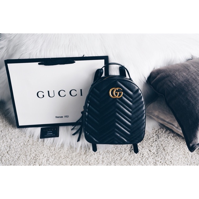 Gucci GG Marmont Quilted Leather Backpack