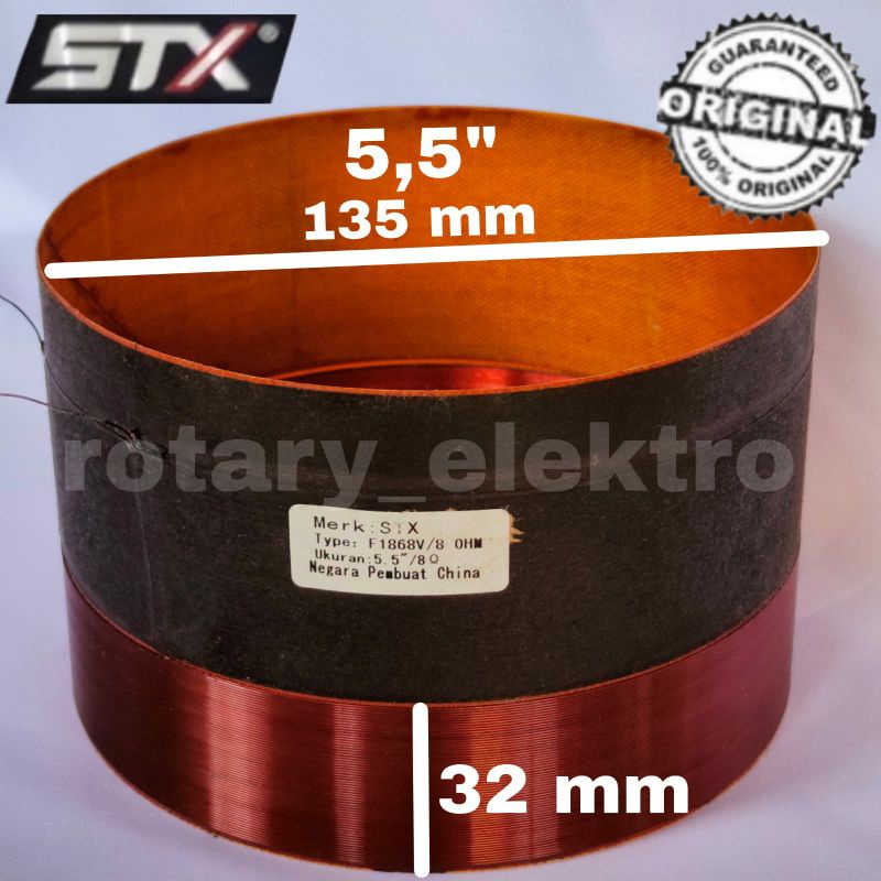 SPOOL SPEAKER ORIGINAL STX F1868V / 8 OHM 135mm