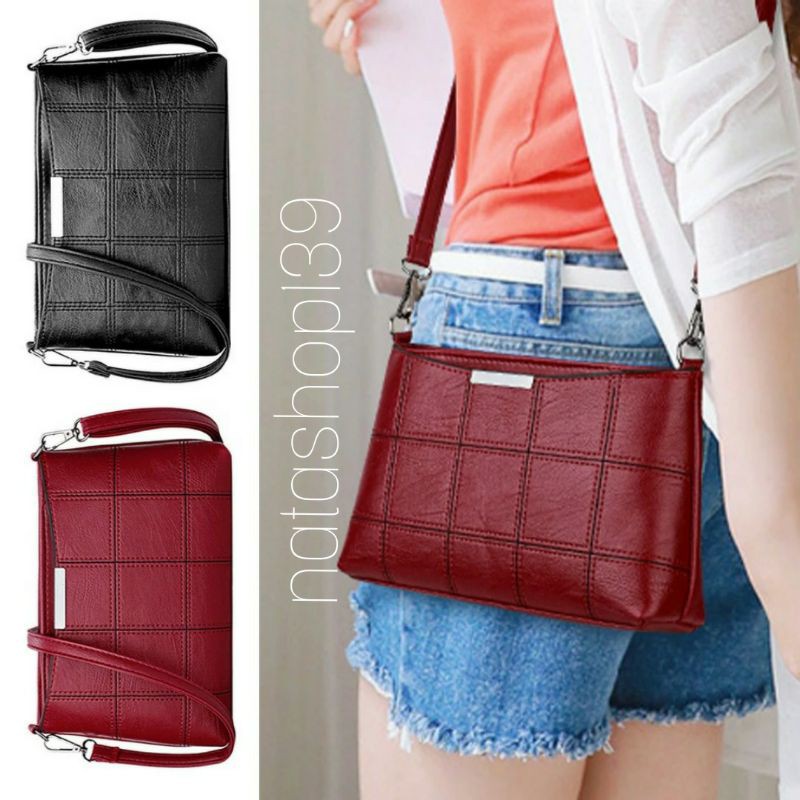 Hot Sale Fashion Tas Selempang Kulit Wanita Simple Elegant