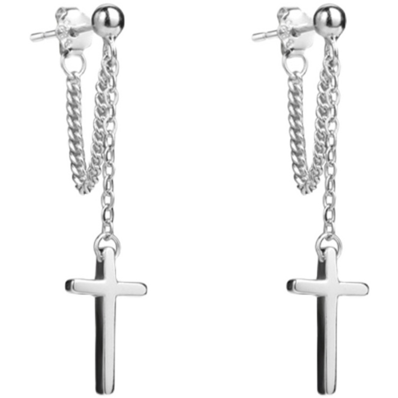 Cross Earrings Accessories Trendy Temperament Korean