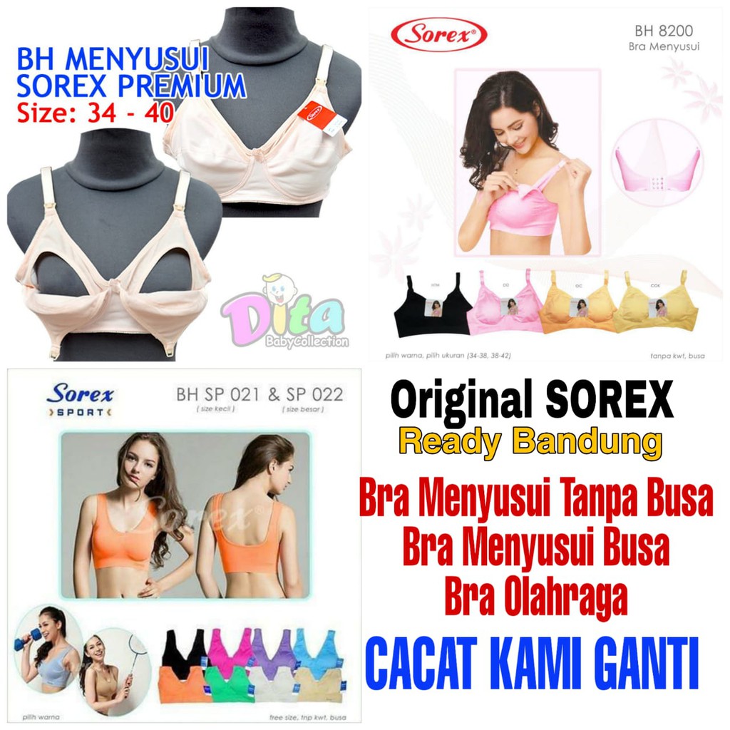 Bra Ibu Menyusui | Bra Menyusui Sorex | Bra Sport Sorex | Bra Olahraga dan Menyusui Merk SOREX