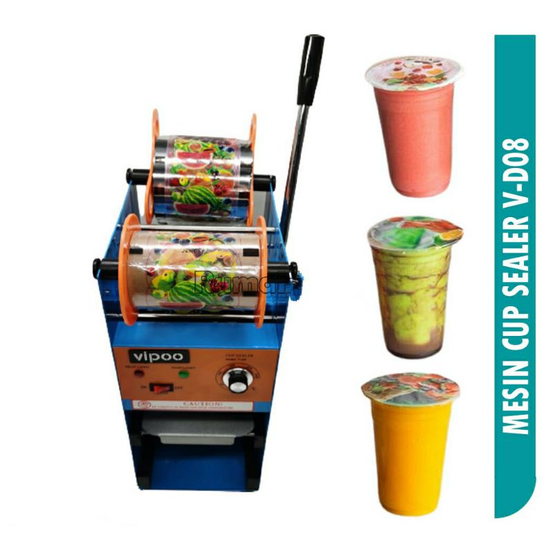 Mesin cup sealer Eton sealing press gelas minuman ETON VICTON ET-D8