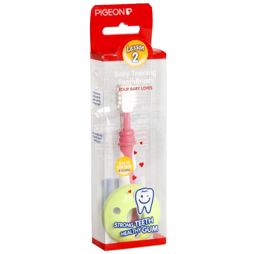 *NEW* Pigeon baby Training Toothbrush Tooth Brush Set /  Lesson 123 1 2 3 - Sikat Gigi Bayi