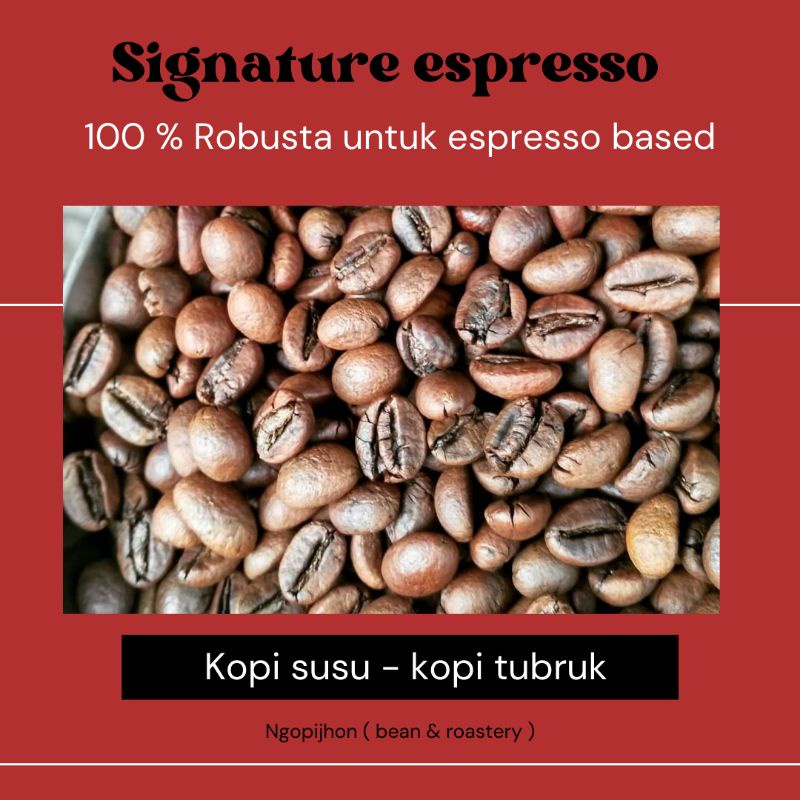 

House Blend Espresso Based 1kg | Full Robusta Biji sangrai