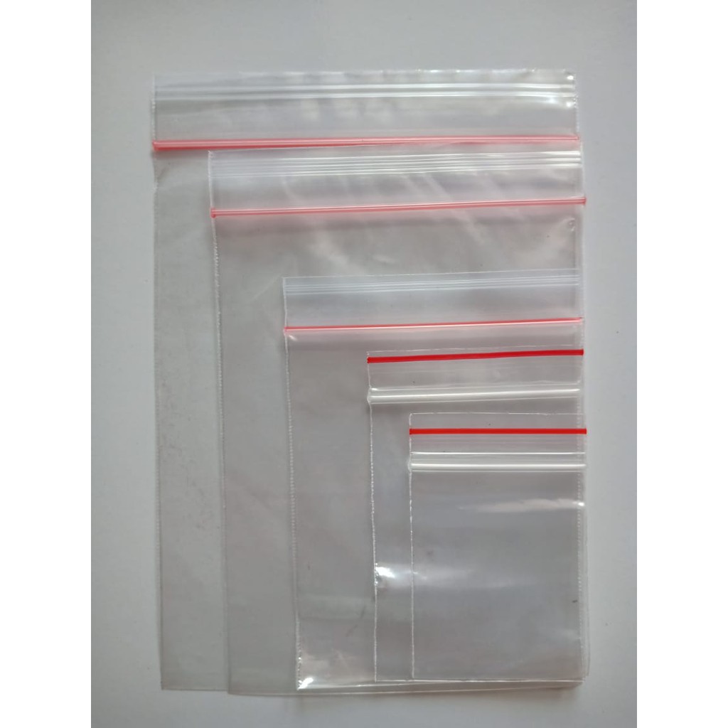 &lt;isi 100&gt; Plastik PE klip Ziplock cetik uk 20x30 Tebal 0.4 | plastik olshop | plastik baju