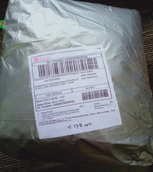 Gorden Pintu Kamar Minimalis Blackout Import Printing Coklat Pink Model Smokring Ukuran 130 X 230