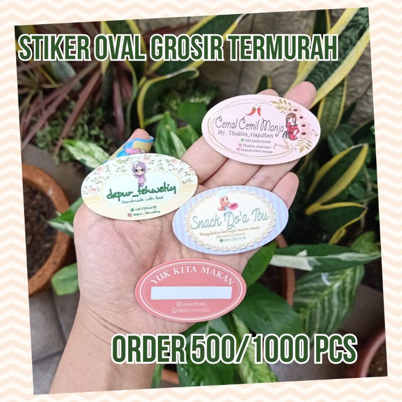 

Label Stiker Toples Makanan Kue Sticker Toko