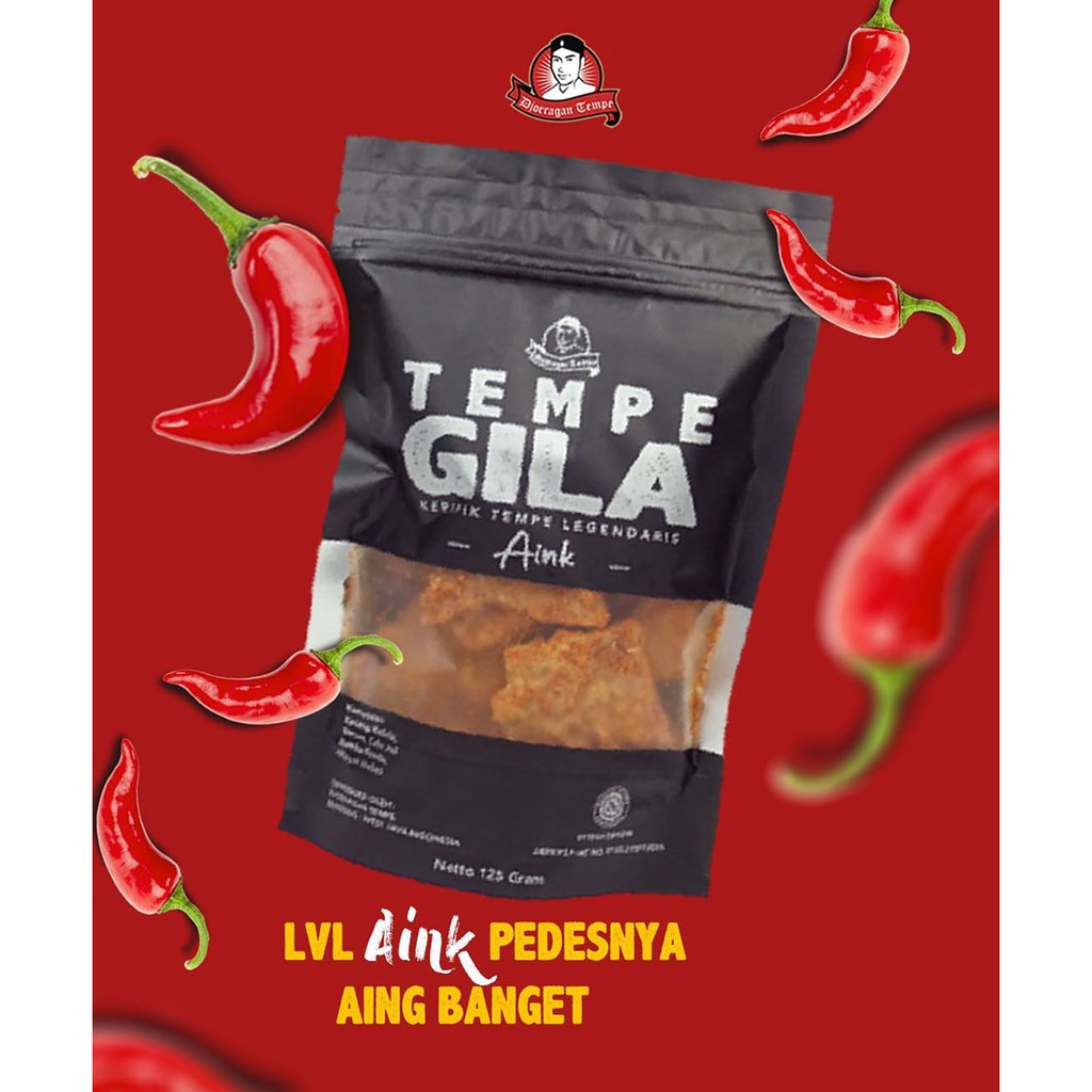 

TEMPE GILA AINK LEVEL 3 KERIPIK PEDAS CEMILAN KHAS BANDUNG