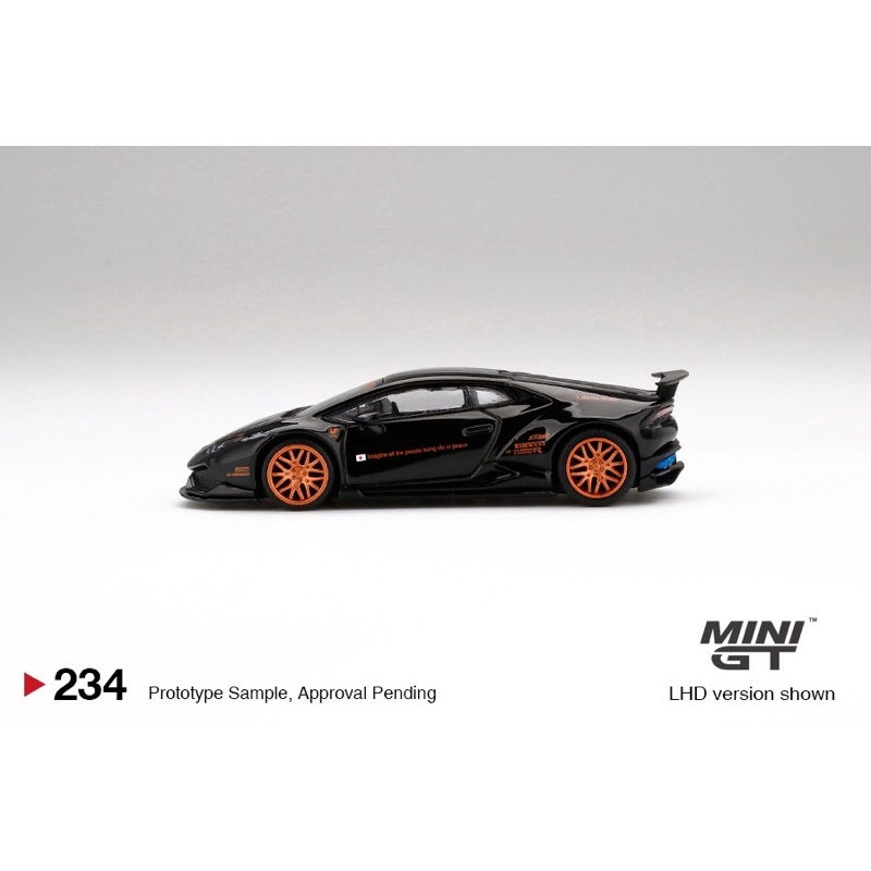 diecast mobil mini gt Lamborhini huracan ver 1 black LBWK
