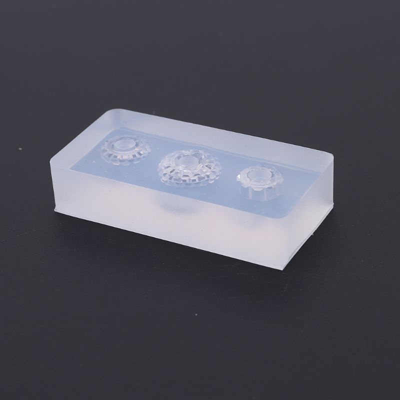 Siy 5pcs / Set Cetakan Resin Epoxy Bentuk Kubus Dengan Lubang Untuk Membuat Perhiasan Handmade Diy