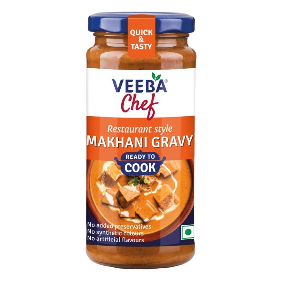 

Makhani Gravy VEEBA CHEF 250g Ready To Cook / Saos / Instan