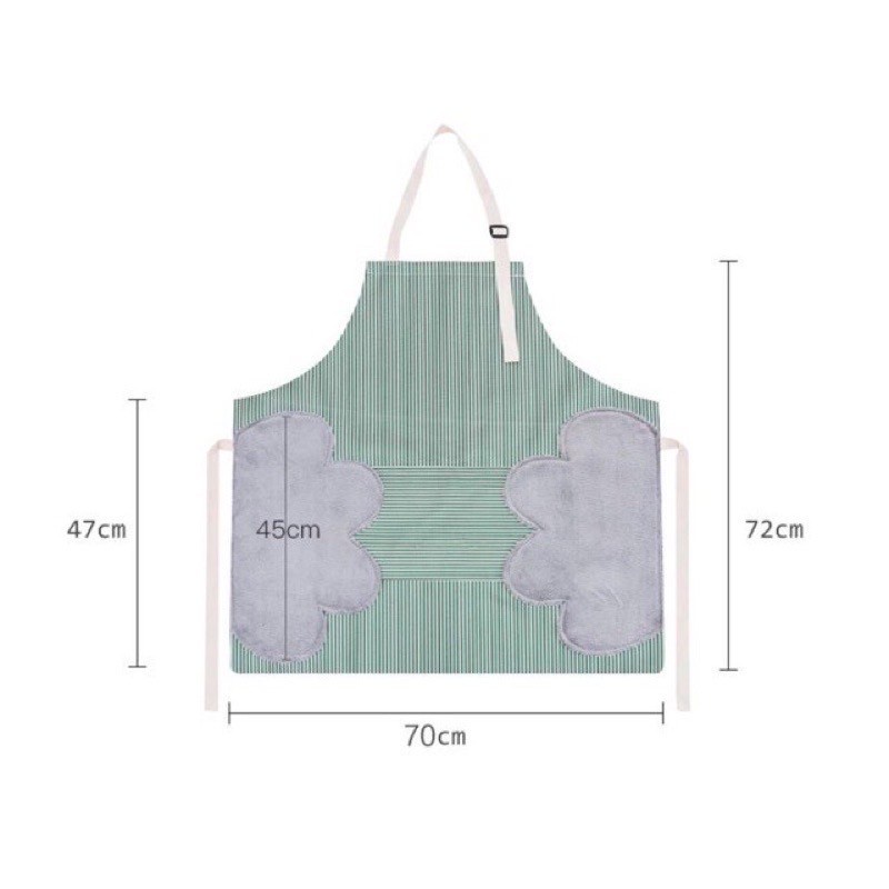 Celemek Dapur Anti Air Minyak bisa Lap Tangan Bahan PREMIUM / Celemek Anti Minyak Air