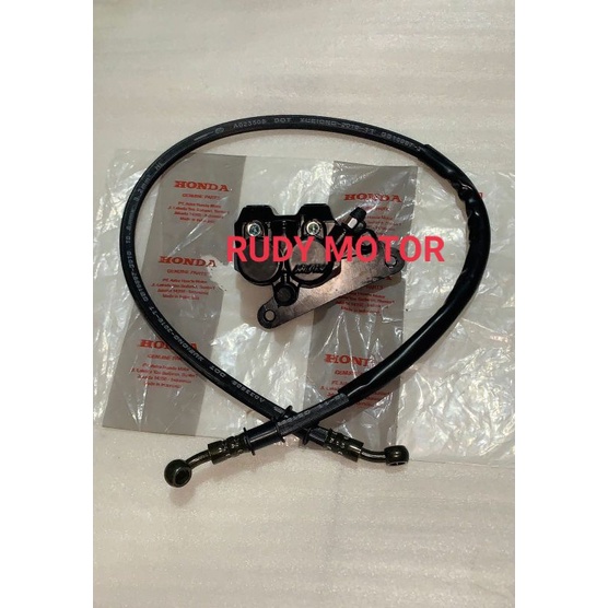 KALIPER CAKRAM PALA BABI DEPAN KARISMA SUPRA X 125 SET SELANG REM ORI